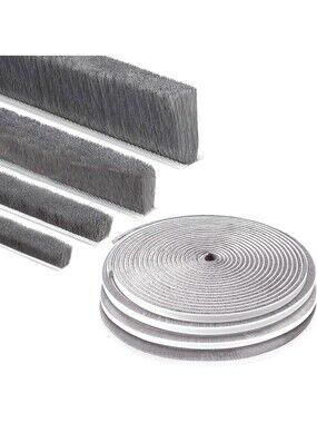 Self-Adhesive Brush Weather Stripping, High Density Felt Door Brush Strip for...